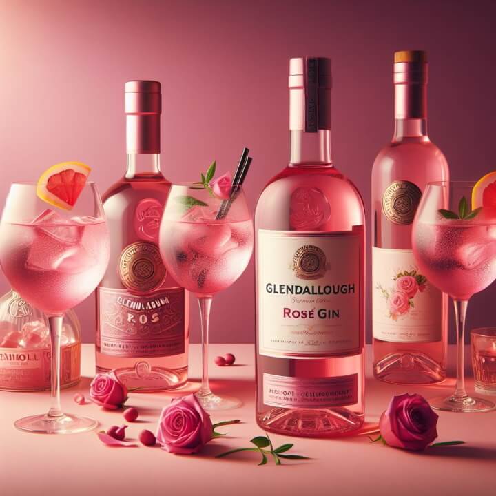 Коктейли сGlendalough Rose Gin - создают волшебную атмосферу с нотками лепестков роз